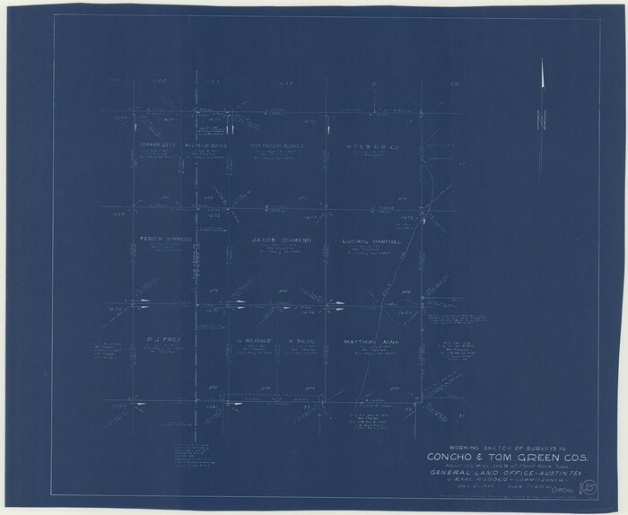 68197, Concho County Working Sketch 15, General Map Collection