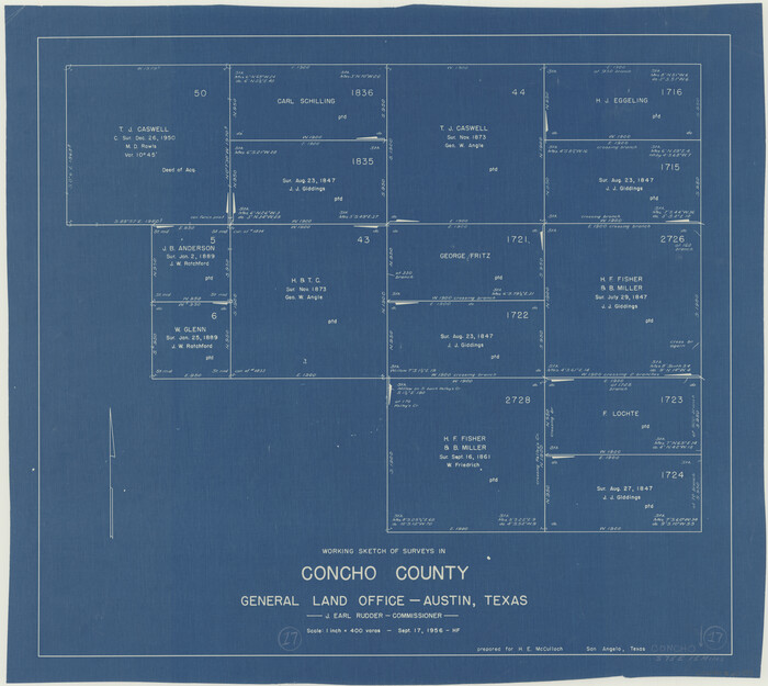 68199, Concho County Working Sketch 17, General Map Collection