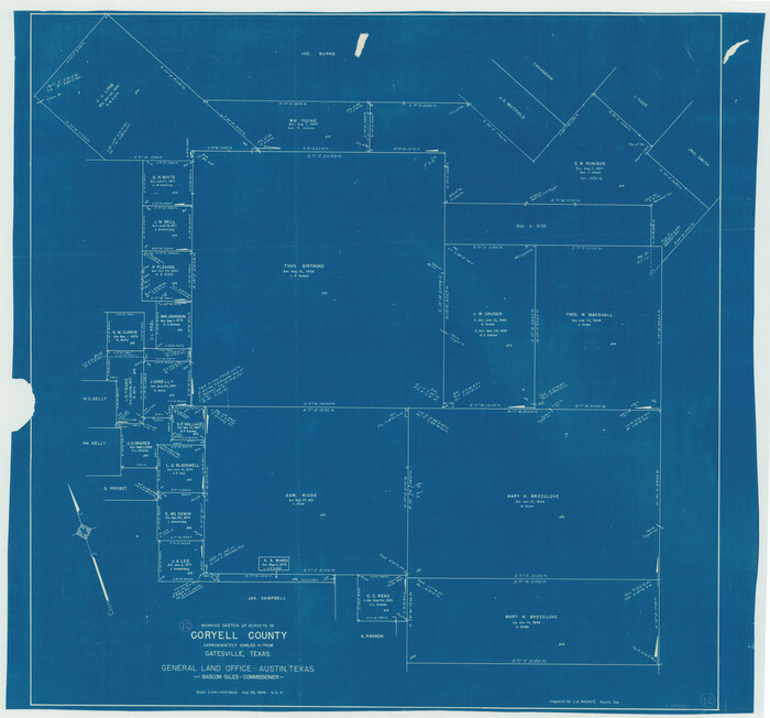68219, Coryell County Working Sketch 12, General Map Collection