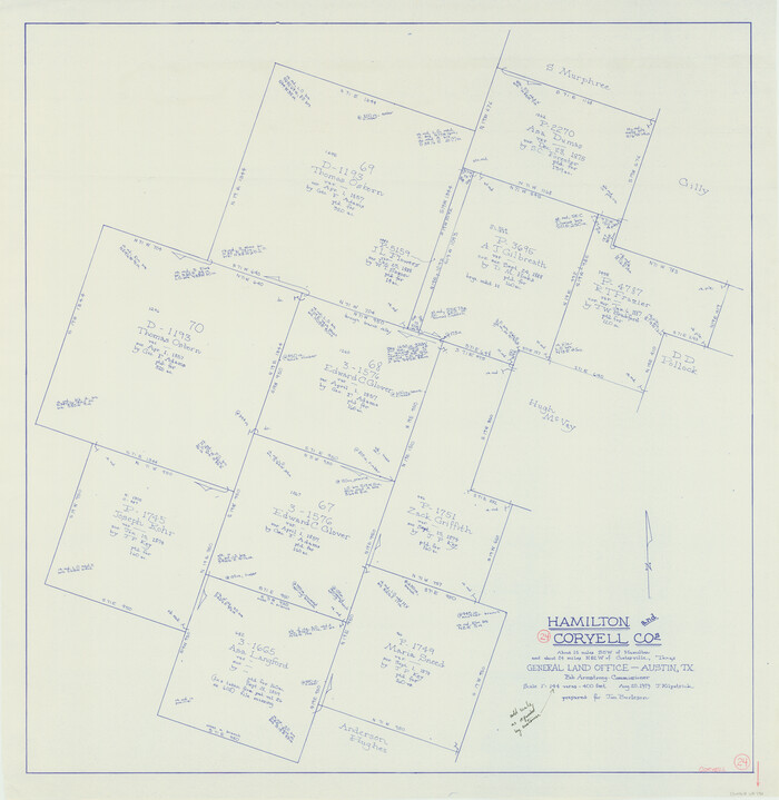 68231, Coryell County Working Sketch 24, General Map Collection