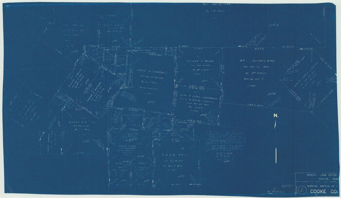 68238, Cooke County Working Sketch 1, General Map Collection
