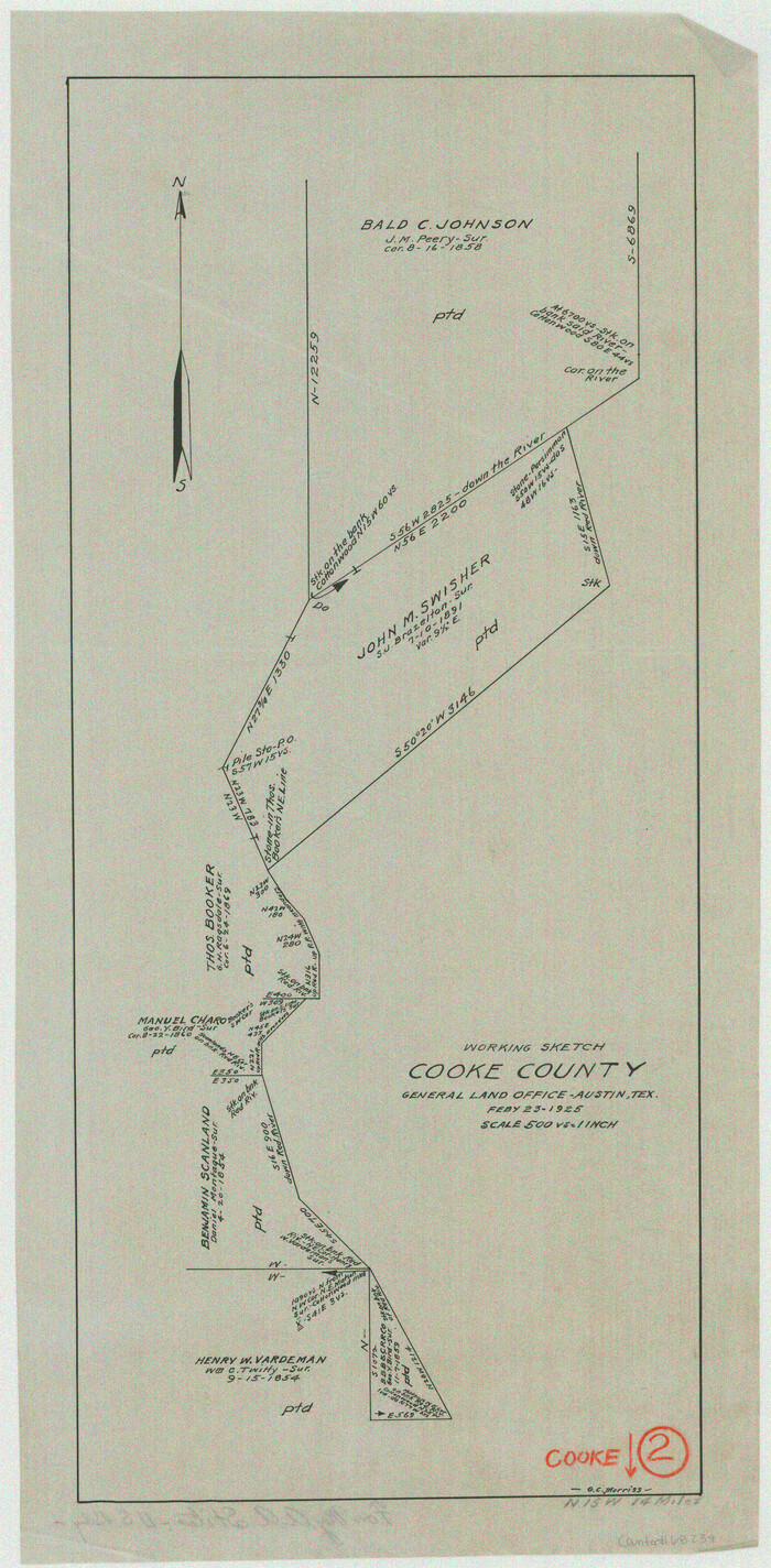 68239, Cooke County Working Sketch 2, General Map Collection