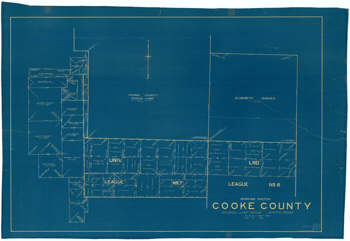68240, Cooke County Working Sketch 3, General Map Collection