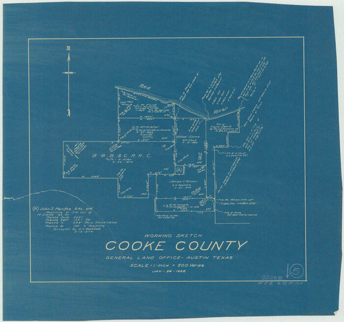 68242, Cooke County Working Sketch 5, General Map Collection
