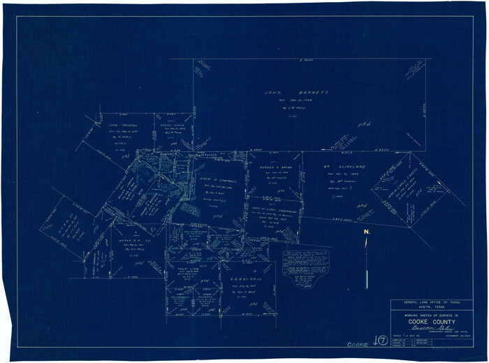 68244, Cooke County Working Sketch 7, General Map Collection
