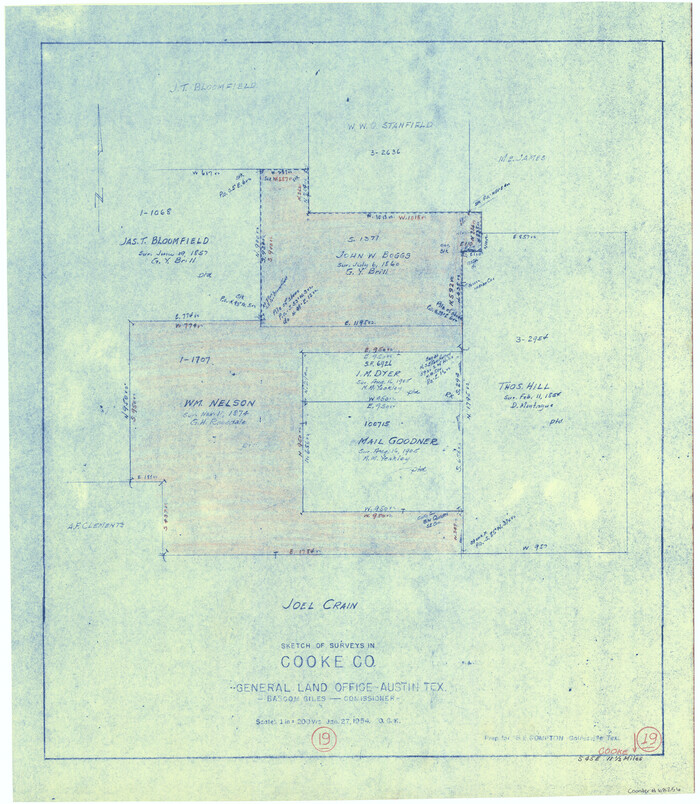 68256, Cooke County Working Sketch 19, General Map Collection