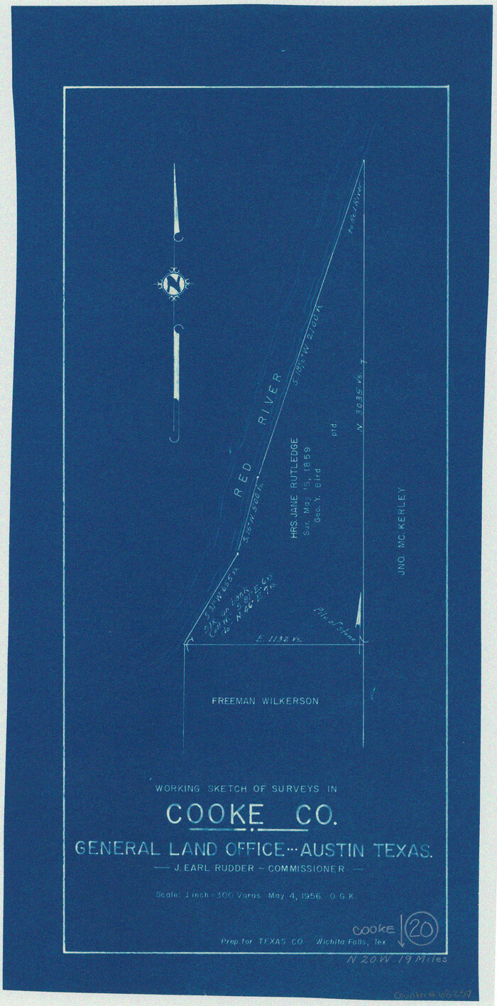 68257, Cooke County Working Sketch 20, General Map Collection