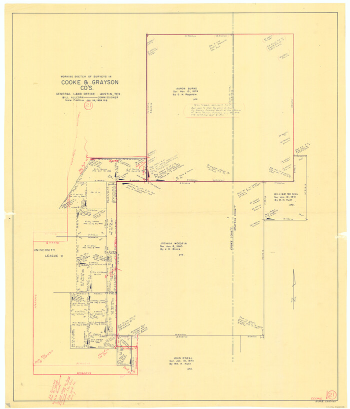 68258, Cooke County Working Sketch 21, General Map Collection