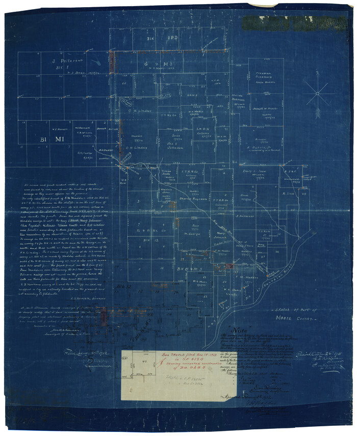 6826, Moore County Rolled Sketch 7, General Map Collection
