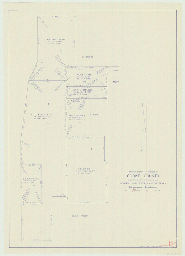 68262, Cooke County Working Sketch 25, General Map Collection