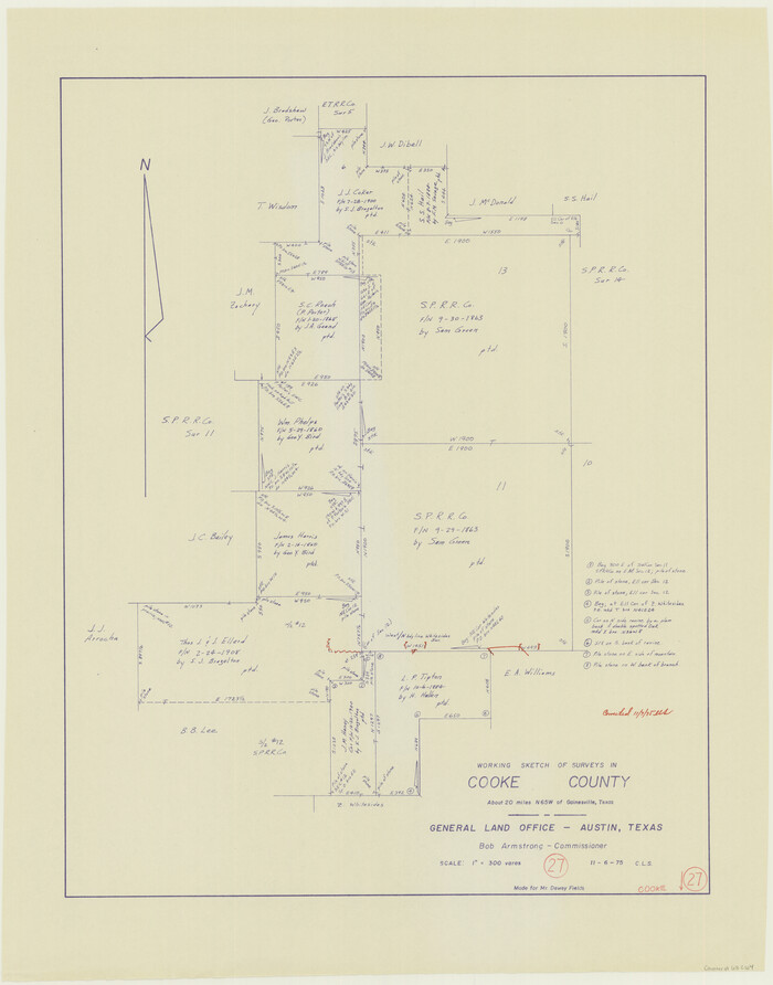 68264, Cooke County Working Sketch 27, General Map Collection