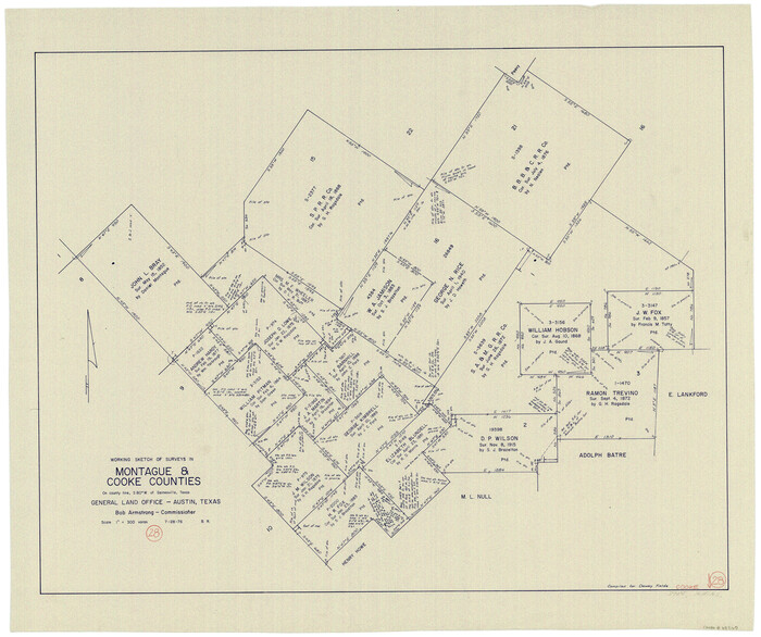 68265, Cooke County Working Sketch 28, General Map Collection
