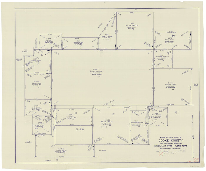 68266, Cooke County Working Sketch 29, General Map Collection
