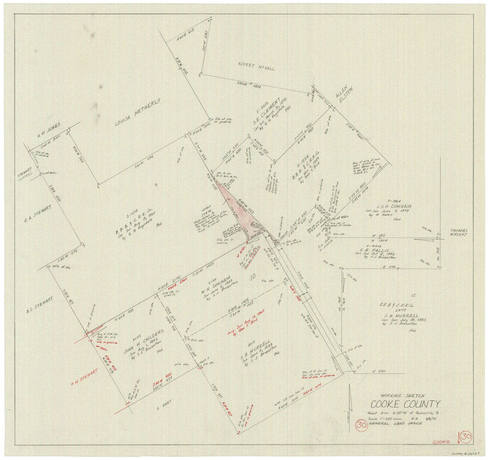 68267, Cooke County Working Sketch 30, General Map Collection
