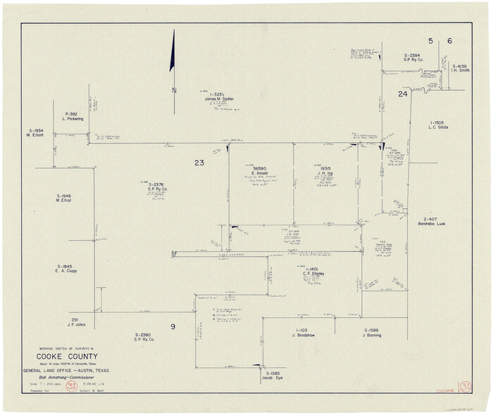68268, Cooke County Working Sketch 31, General Map Collection
