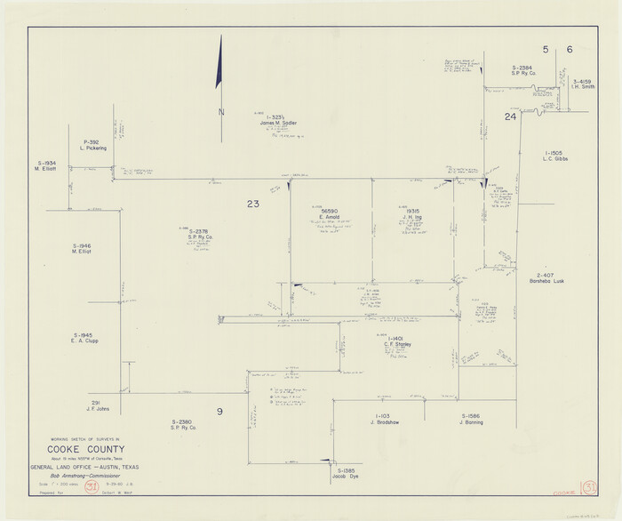 68268, Cooke County Working Sketch 31, General Map Collection