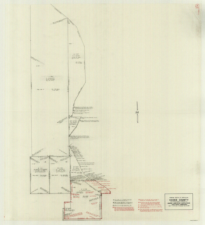 68271, Cooke County Working Sketch 34, General Map Collection
