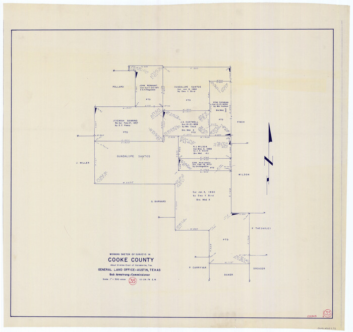 68272, Cooke County Working Sketch 35, General Map Collection