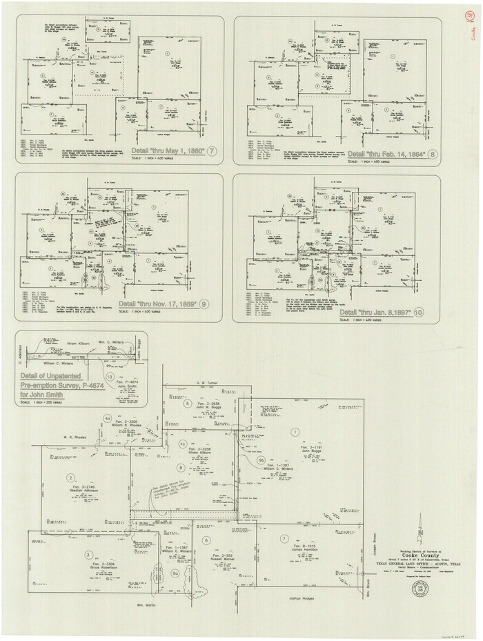 68275, Cooke County Working Sketch 38, General Map Collection
