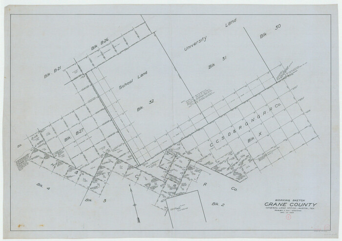 68282, Crane County Working Sketch 5, General Map Collection