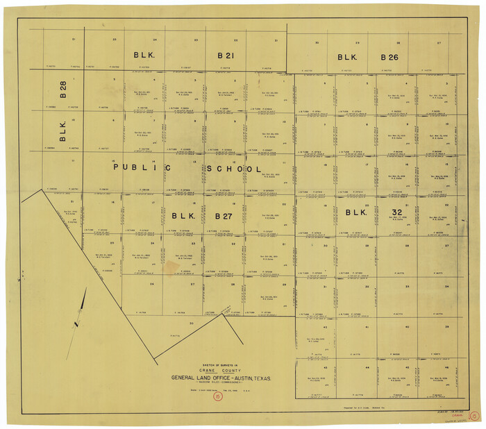 68292, Crane County Working Sketch 15, General Map Collection