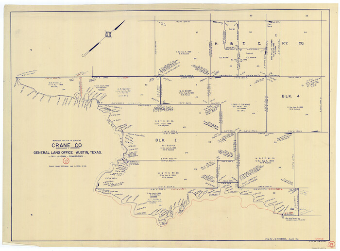 68296, Crane County Working Sketch 19, General Map Collection