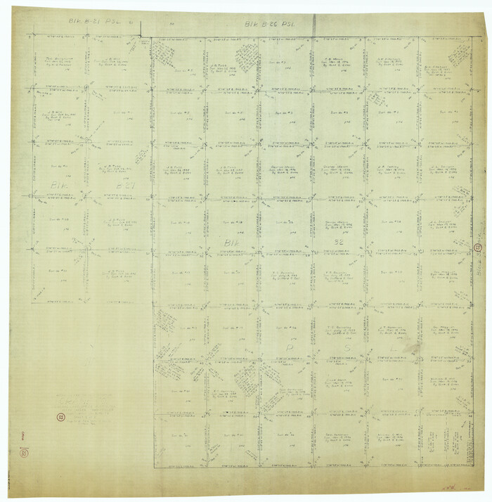 68299, Crane County Working Sketch 22, General Map Collection
