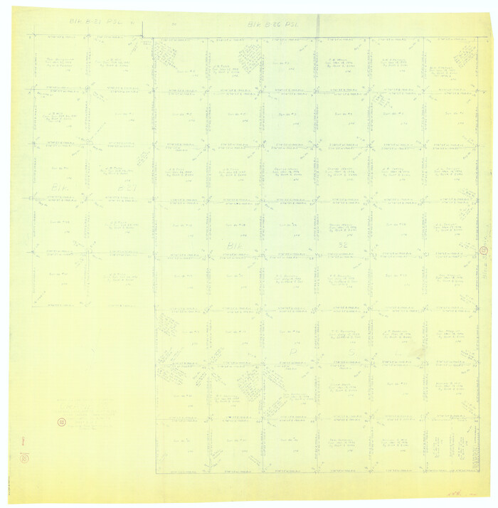 68299, Crane County Working Sketch 22, General Map Collection