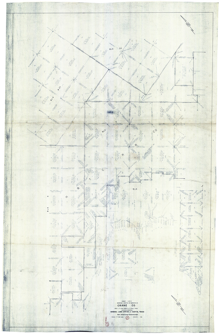 68304, Crane County Working Sketch 27, General Map Collection
