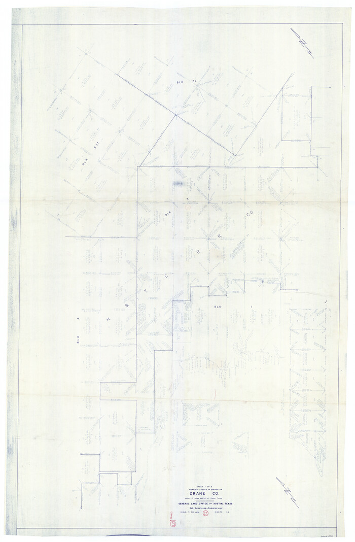 68304, Crane County Working Sketch 27, General Map Collection