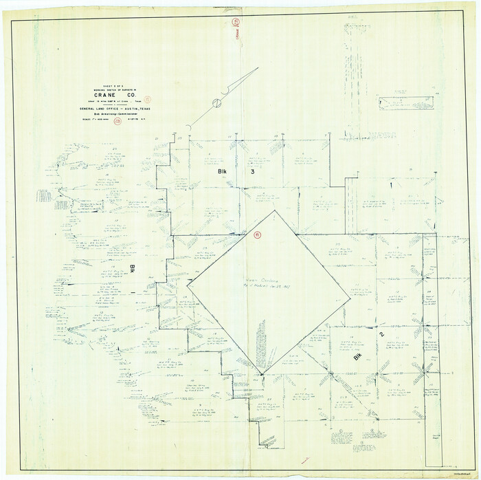 68305, Crane County Working Sketch 28, General Map Collection
