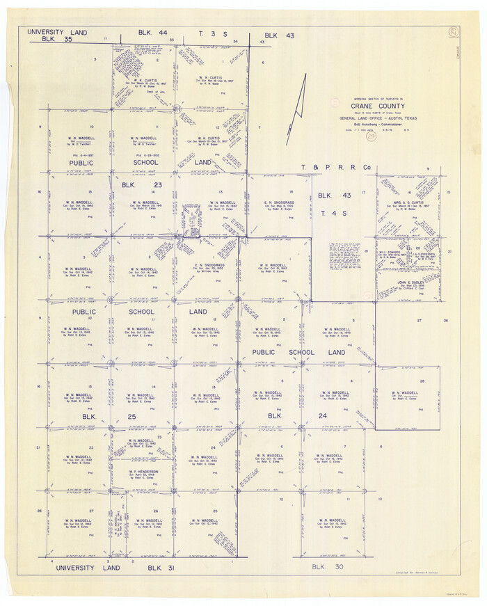 68306, Crane County Working Sketch 29, General Map Collection