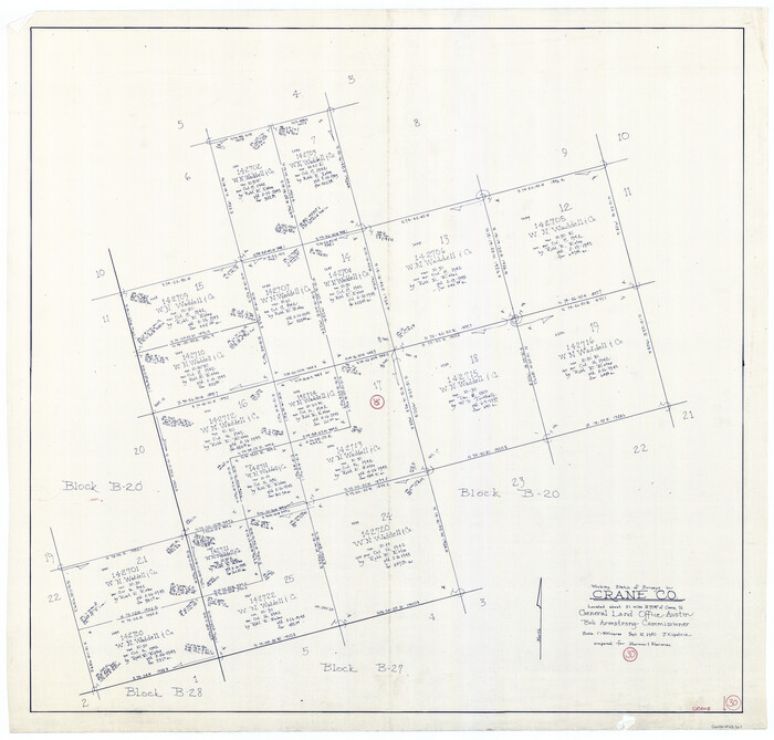 68307, Crane County Working Sketch 30, General Map Collection