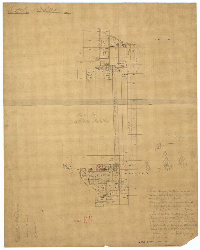 68311, Cottle County Working Sketch 1, General Map Collection