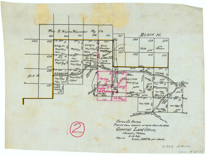 68312, Cottle County Working Sketch 2, General Map Collection