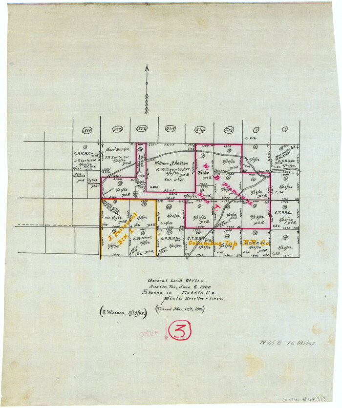 68313, Cottle County Working Sketch 3, General Map Collection