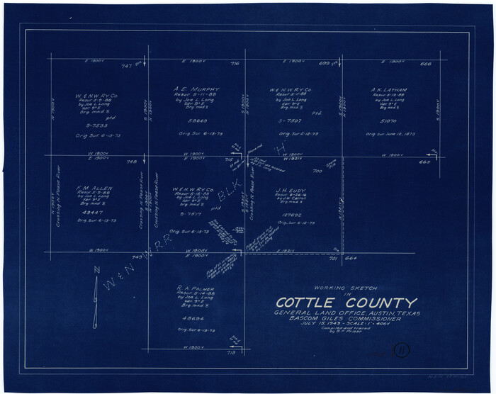 68321, Cottle County Working Sketch 11, General Map Collection