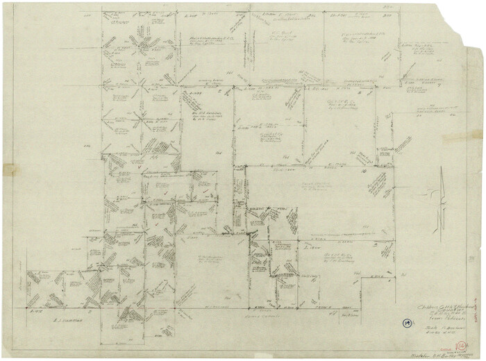 68324, Cottle County Working Sketch 14a, General Map Collection
