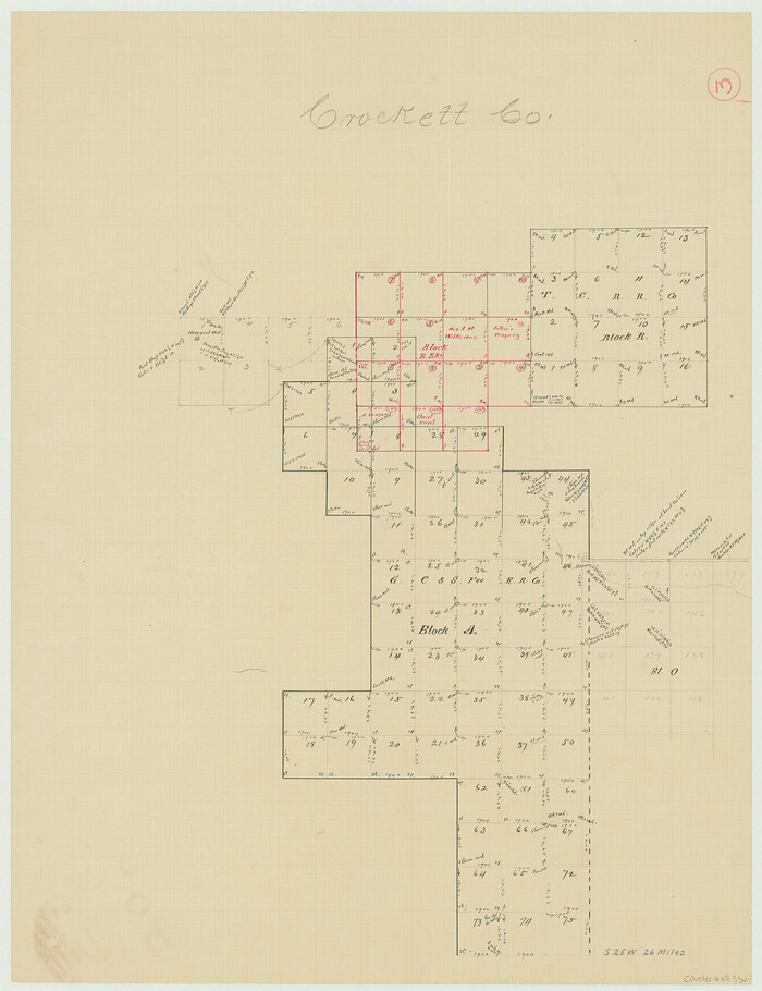 68336, Crockett County Working Sketch 3, General Map Collection