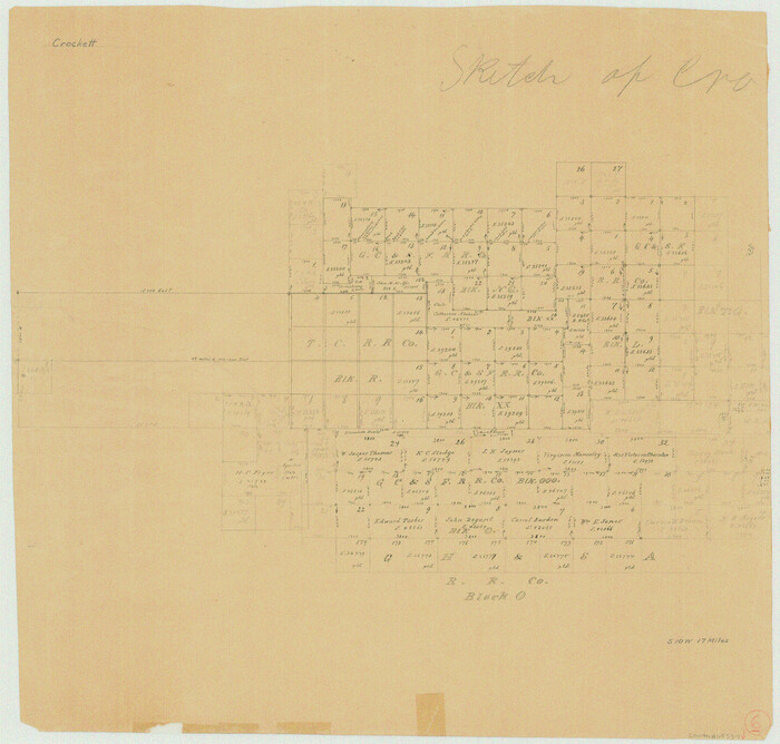 68339, Crockett County Working Sketch 6, General Map Collection