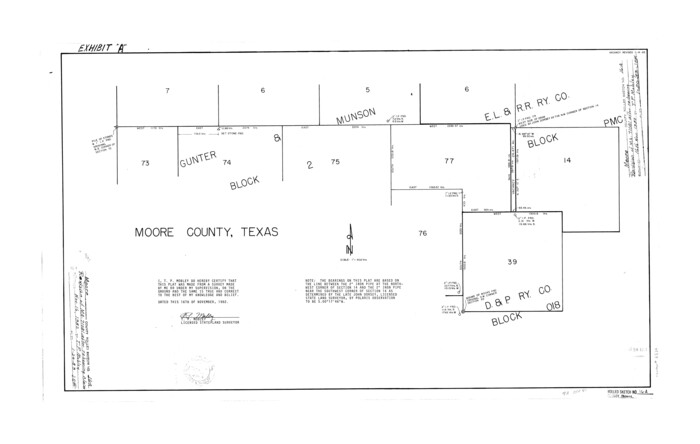 6834, Moore County Rolled Sketch 16A, General Map Collection