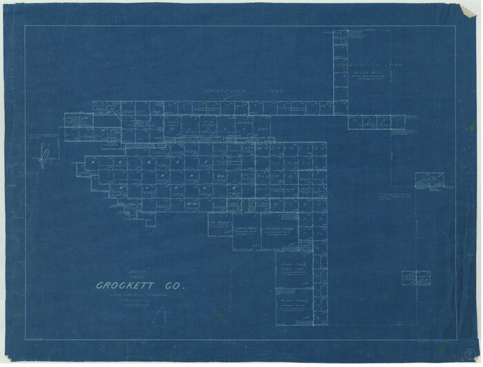 68342, Crockett County Working Sketch 9, General Map Collection