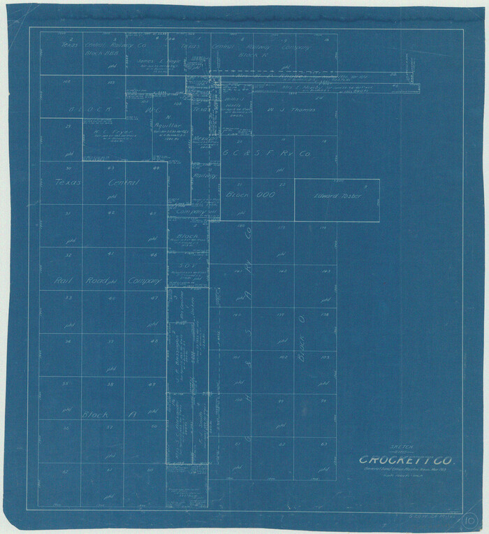 68343, Crockett County Working Sketch 10, General Map Collection