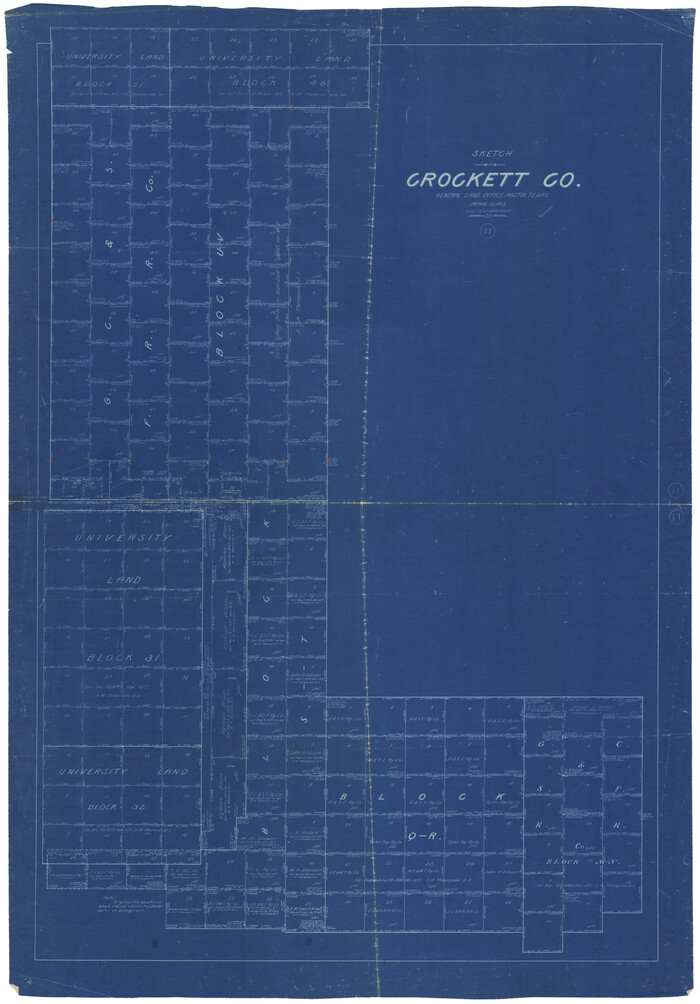 68344, Crockett County Working Sketch 11, General Map Collection
