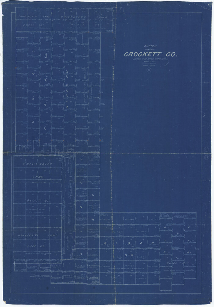 68344, Crockett County Working Sketch 11, General Map Collection