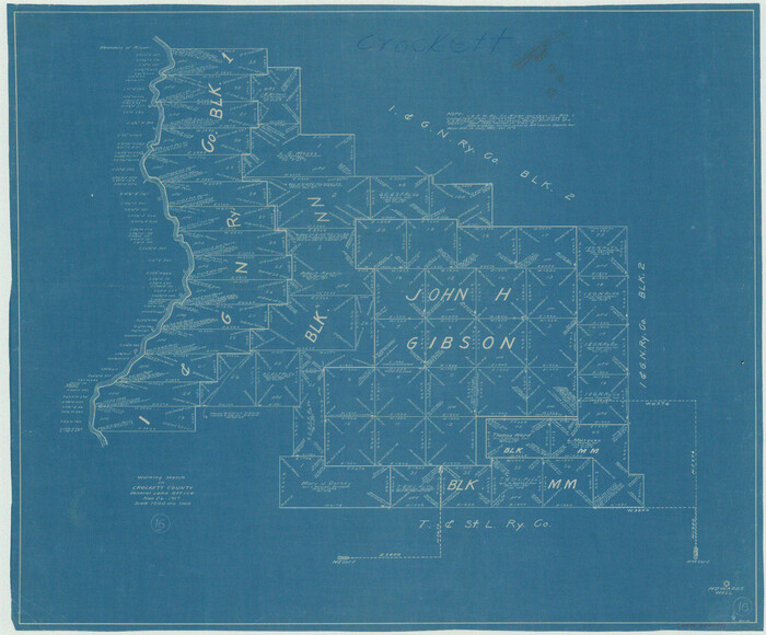 68349, Crockett County Working Sketch 16, General Map Collection