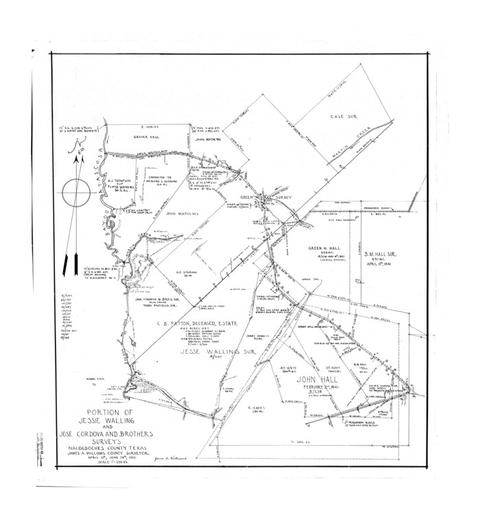 6836, Nacogdoches County Rolled Sketch 1, General Map Collection