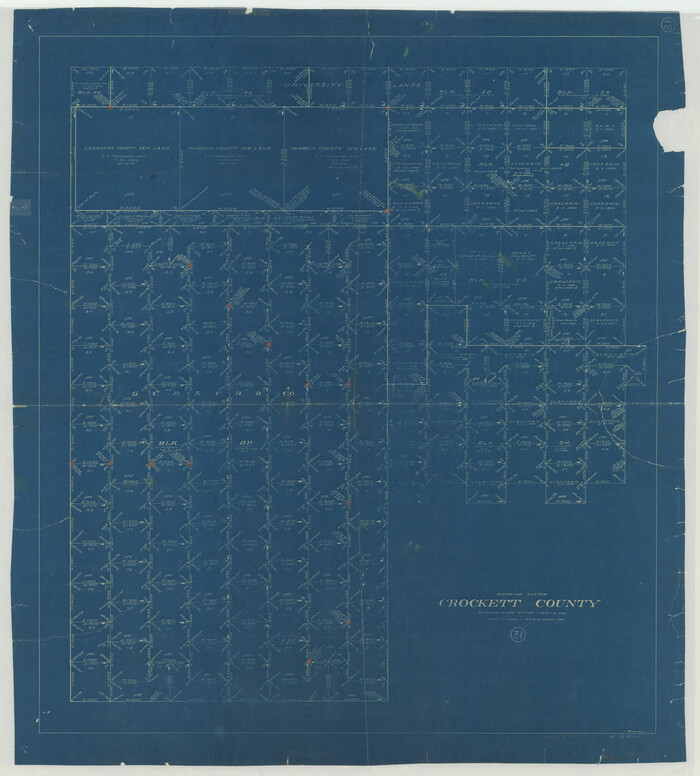 68364, Crockett County Working Sketch 31, General Map Collection