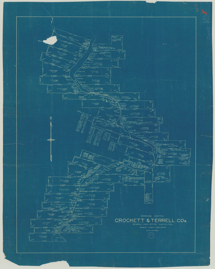 68370, Crockett County Working Sketch 37, General Map Collection