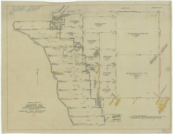 68385, Crockett County Working Sketch 52, General Map Collection